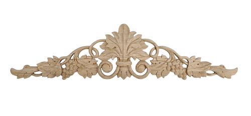 5apd10398 Small Carved Wood Applique