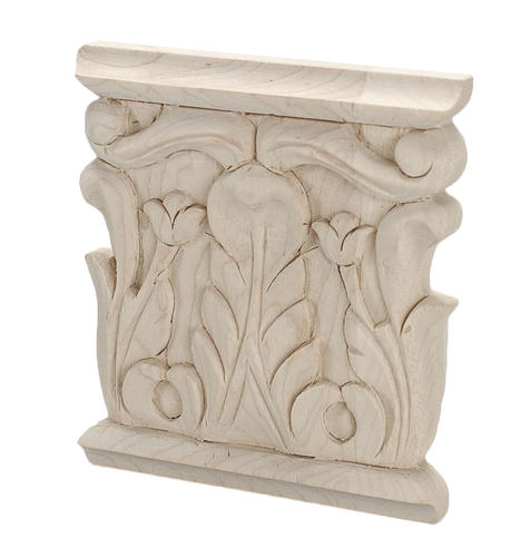 5apd10426 Small Carved Wood Applique