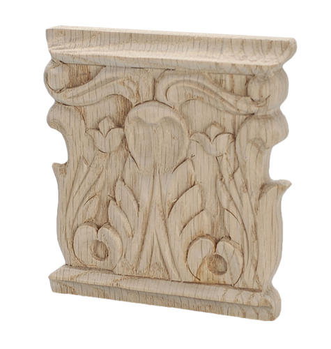 5apd10428 Small Carved Wood Applique