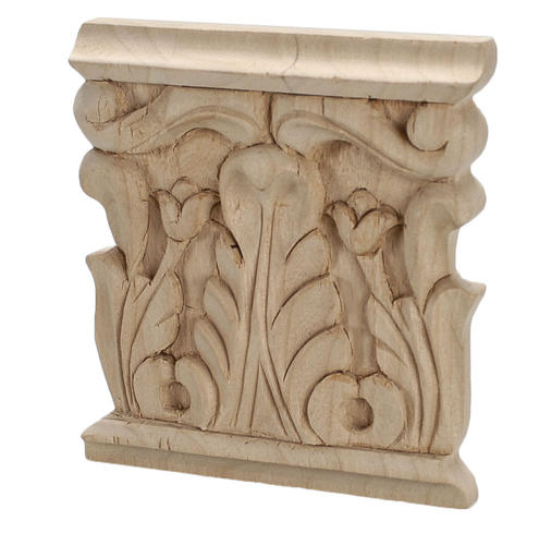 5apd10429 Small Carved Wood Applique