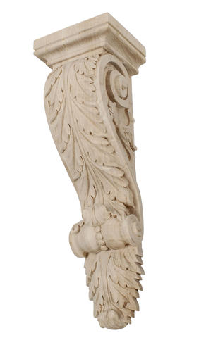 5apd10514 Extra Large Carved Wood Corbel