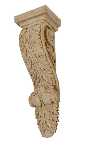 5apd10515 Extra Large Carved Wood Corbel