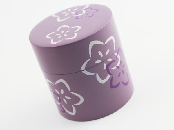Purple Sakura Green Tea Container