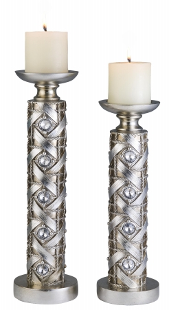 K-4259-c4 Dazzle Candleholder Set, 14-inch By 16-inch Height