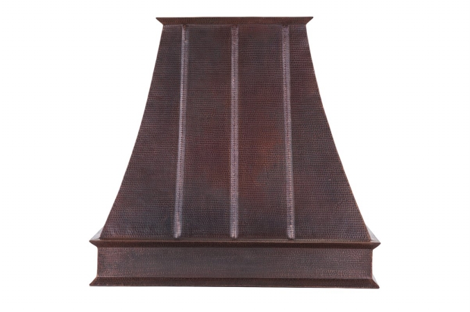 38 Inch 1250 Cfm Hand Hammered Copper Wall Mounted Euro Range Hood With Screen Filters