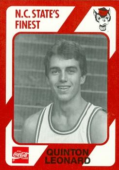 Quinton Leonard Basketball Card (N.C. North Carolina State) 1989 Collegiate Collection No.109