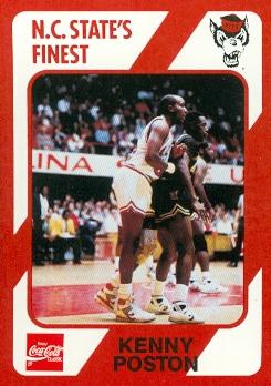 Kenny Poston Basketball Card (N.C. North Carolina State) 1989 Collegiate Collection No.184
