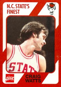 Craig Watts Basketball Card (N.C. North Carolina State) 1989 Collegiate Collection No.45