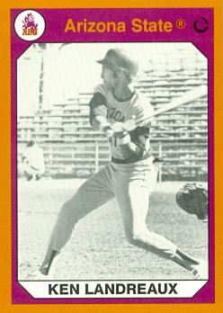 Ken Landreaux Baseball Card (Arizona State) 1990 Collegiate Collection No.153