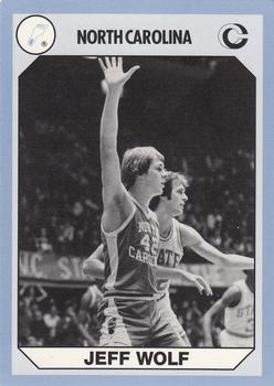 Jeff Wolf Basketball Card (North Carolina) 1990 Collegiate Collection No.178