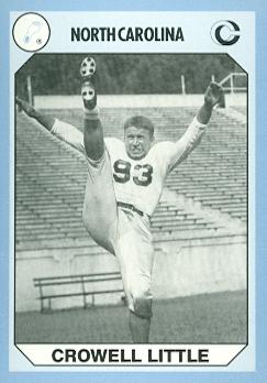 Crowell Little Football Card (North Carolina) 1990 Collegiate Collection No.190