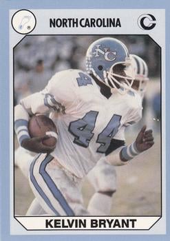 Kelvin Bryant Football Card (North Carolina) 1990 Collegiate Collection No.31