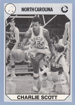 Charlie Scott Basketball Card (North Carolina) 1990 Collegiate Collection No.133