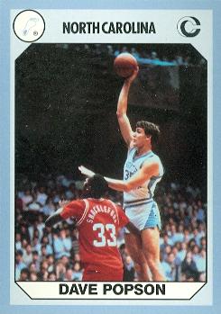 Dave Popson Basketball Card (North Carolina) 1990 Collegiate Collection No.59