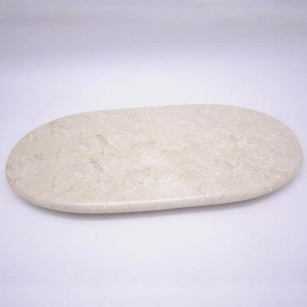 International 32478 Champagne Marble Oval Tray