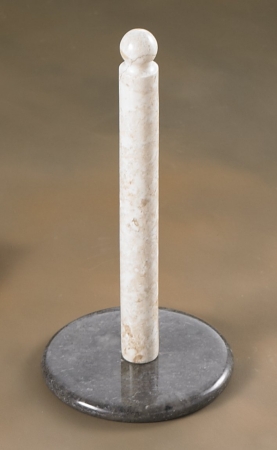 International Two Tone (champagne/charcoal) Marble 12.75 In. H Deluxe Paper Towel Holder (1 Pc. Pole)