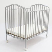 L A Baby Portable Crib Pewter