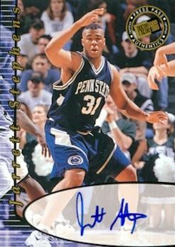 Jarrett Stephens autographed Basketball Card (Penn State) 2000 Press Pass Rookie