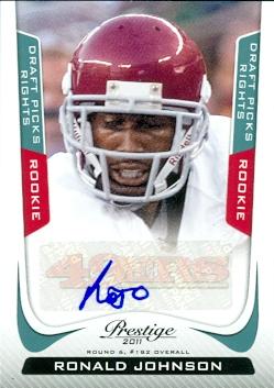 Ronald Johnson autographed Football Card (USC) 2011 Panini Prestige No.284 Rookie