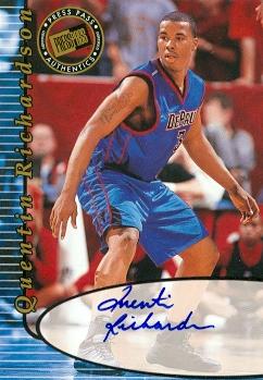 Quentin Richardson autographed Basketball Card (DePaul) 2000 Press Pass Rookie