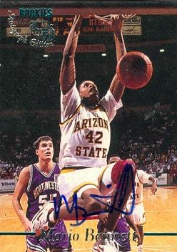Mario Bennett autographed Basketball Card (Arizona State) 1995 Classic Rookies