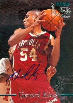 Gerard King autographed Basketball Card (Nicholls State) 1995 Classic Rookies