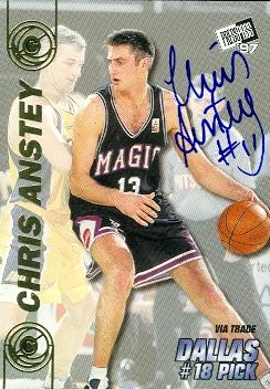 Chris Anstey autographed Basketball Card (Australia) 1997 Press Pass Rookie