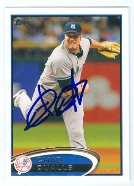 Chad Qualls autographed baseball card (New York Yankees) 2012 Topps No.US195