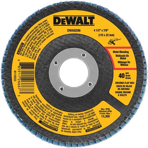 UPC 885911266673 product image for DWA8206 4.5&'&' 40 Grit Flap Disc | upcitemdb.com