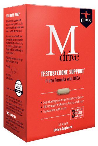 Mdrive Prime Testosterone Support With Dhea Ksm-66 And Cordyceps