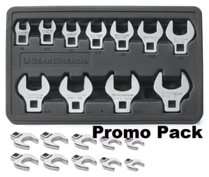 11 Piece Sae Crowfoot Wrench 81908 81909