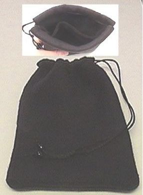 Dice Bag: Black 2pkt Fleece -fl3001