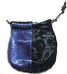 Dice Bag:velvet: Black & Blue -vb4006