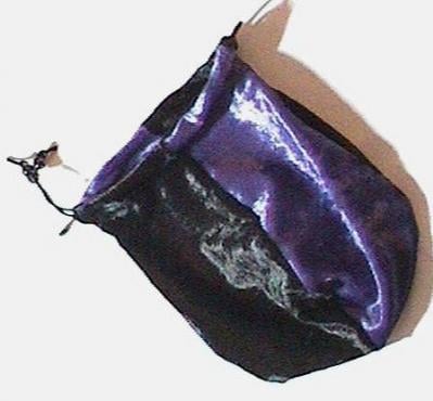 Dice Bag:velvet: Purple & Black -vb4008