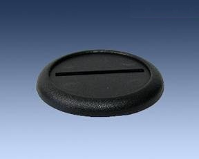 40mm Black Round Lipped Bases (5) 0018