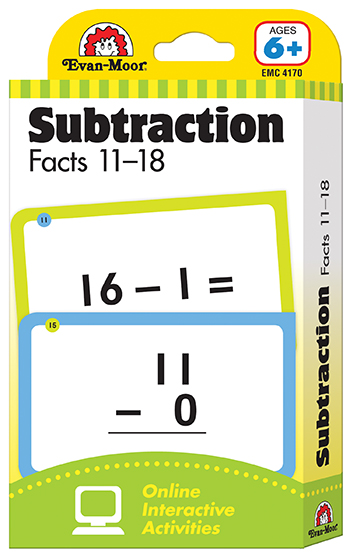 Flashcard Set Subtraction Facts 11 To 18