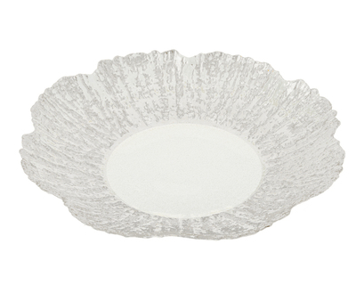 Cdd621 Scalloped Platter With Gold