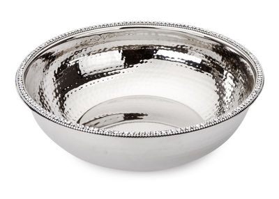 Classic Touch Décor Sdb140 Stainless Steel Bowl With Stones