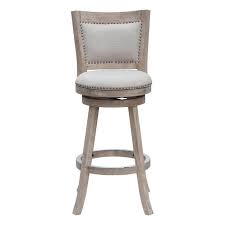 76629 29 In. Melrose Barstool White Wash Wire, Brush And Ivory