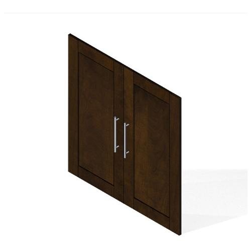 Bestar 26166-1169 Pur Doors For Storage Unit, Chocolate