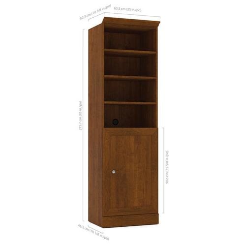 Bestar 40873-63 Basic Kit With Cabinet Tuscany Brown