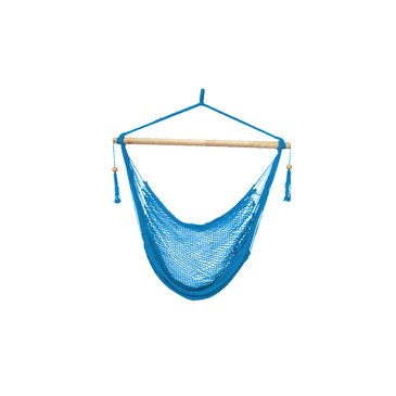 Bliss Hammock Bhc-412lb Island Rope Chair In Light Blue