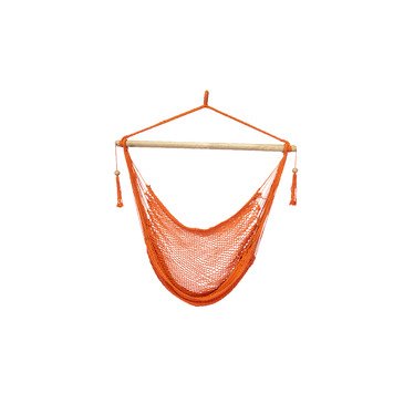 Bliss Hammock Bhc-412or Island Rope Chair In Orange