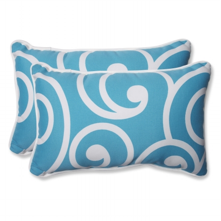 564173 Best Turquoise Rectangular Throw Pillow - Set Of 2