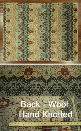 Bh Sun H6598 New Stunning 8 X 10 Ft. Oushak Collection Earth Tone Chobi Hand Knotted Wool Area Rug