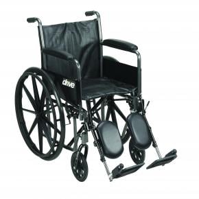 Silver Sport Reclining Wheelchair With Elevating Leg Rests, Seat
