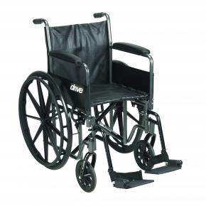 Drive Medical Ssp216dfa-sf Silver Sport Reclining Wheelchair With Elevating Leg Rests