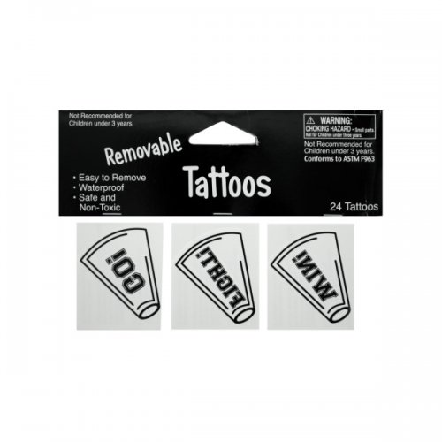 Kk926 24pk Wht Tattoos 040272 Pack Of 24