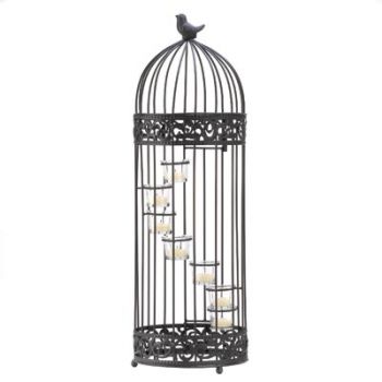 10001232 Birdcage Staircase Candle Stand