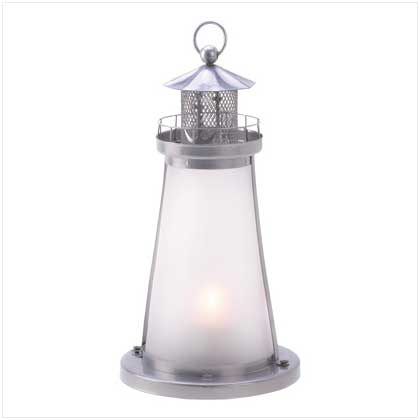 10013789 Lookout Lighthouse Candle Lamp
